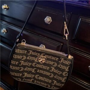 Juicy Couture Black and Gold Mini Purse